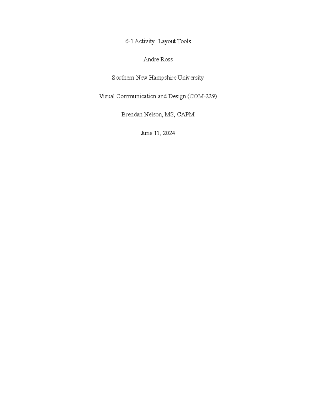 COM-229 Final Activity: Layout Tools Analysis and Insights - Studocu