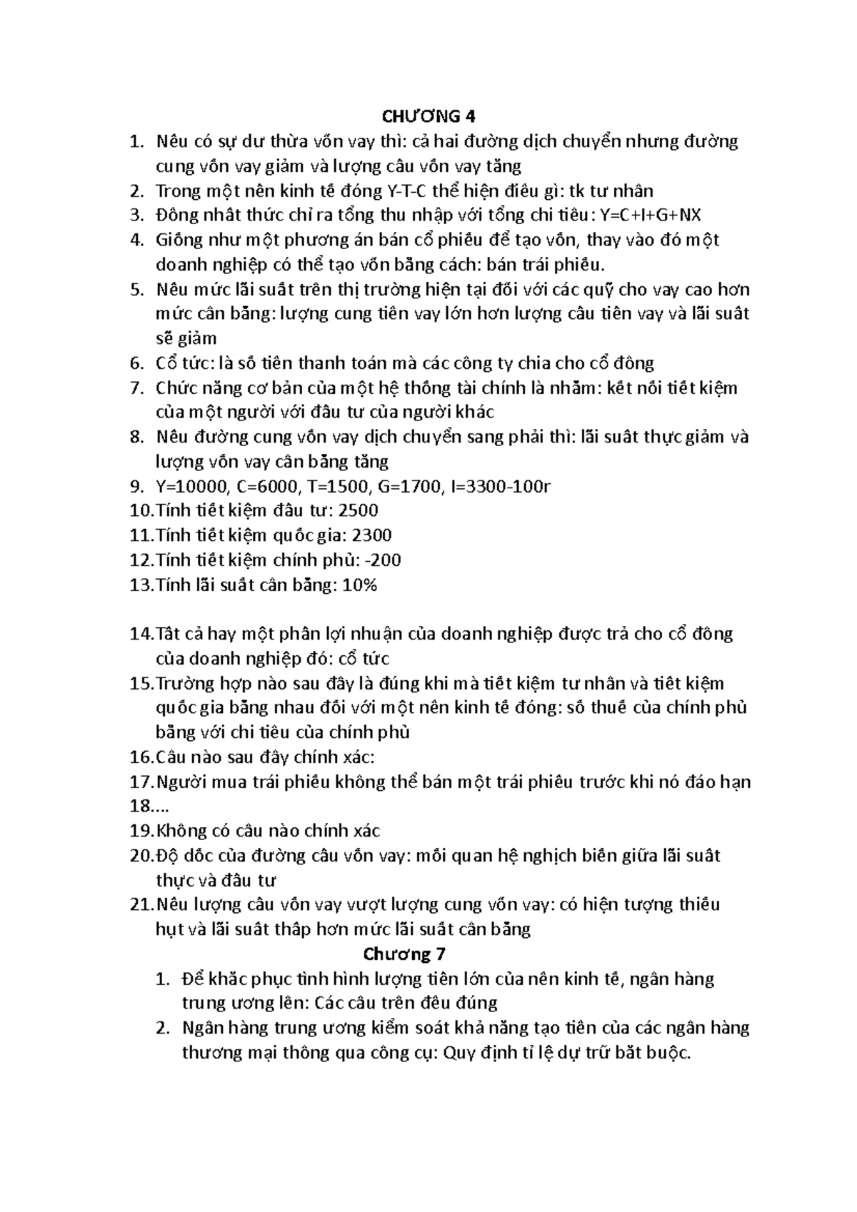 Giữa kì kinh tế vĩ mô - Lecture notes Ueher - CH NG 4ƯƠ Nếếu có s d th ...