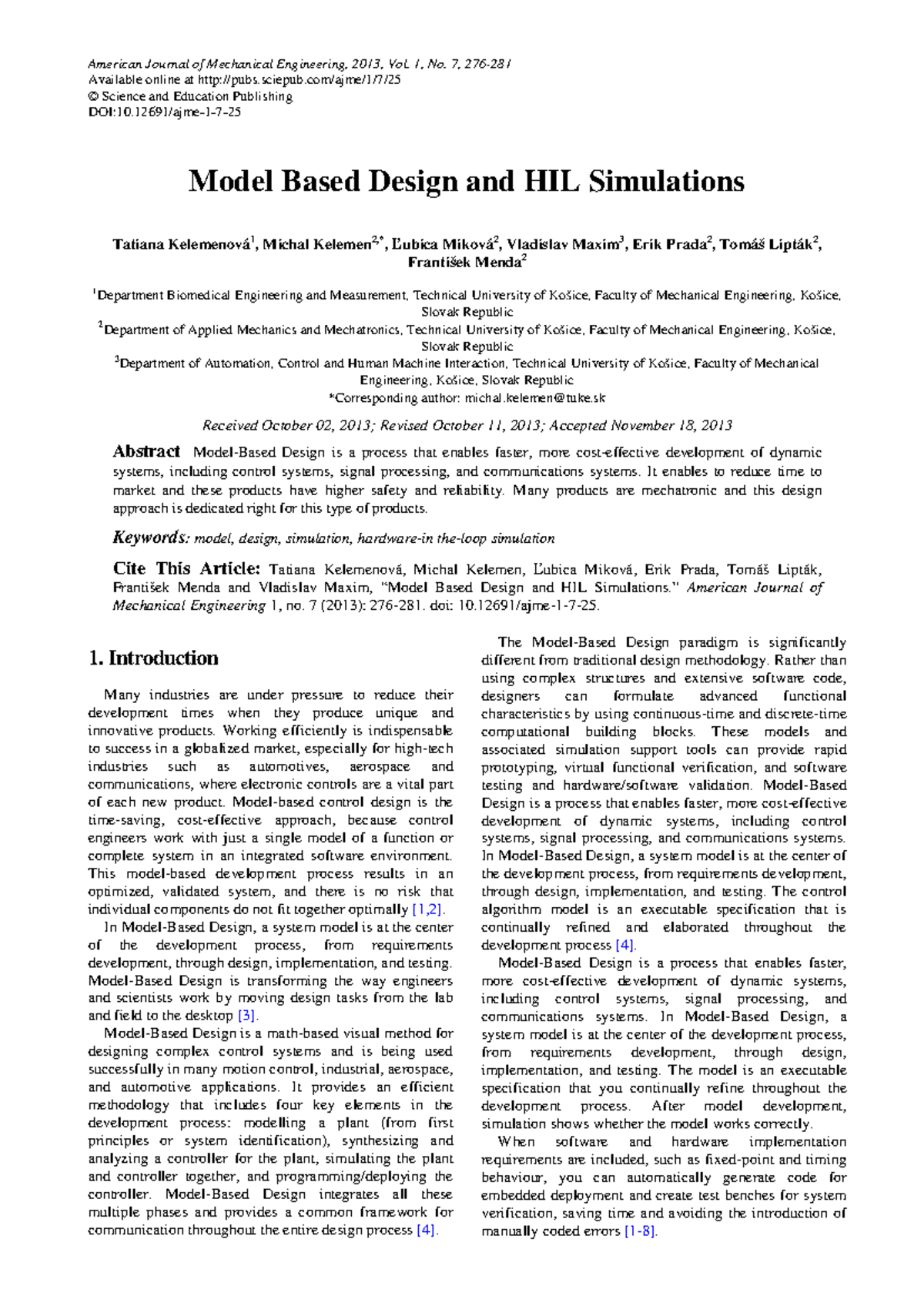 Model-Based Design and HIL Simulations: Insights and Applications - Studocu