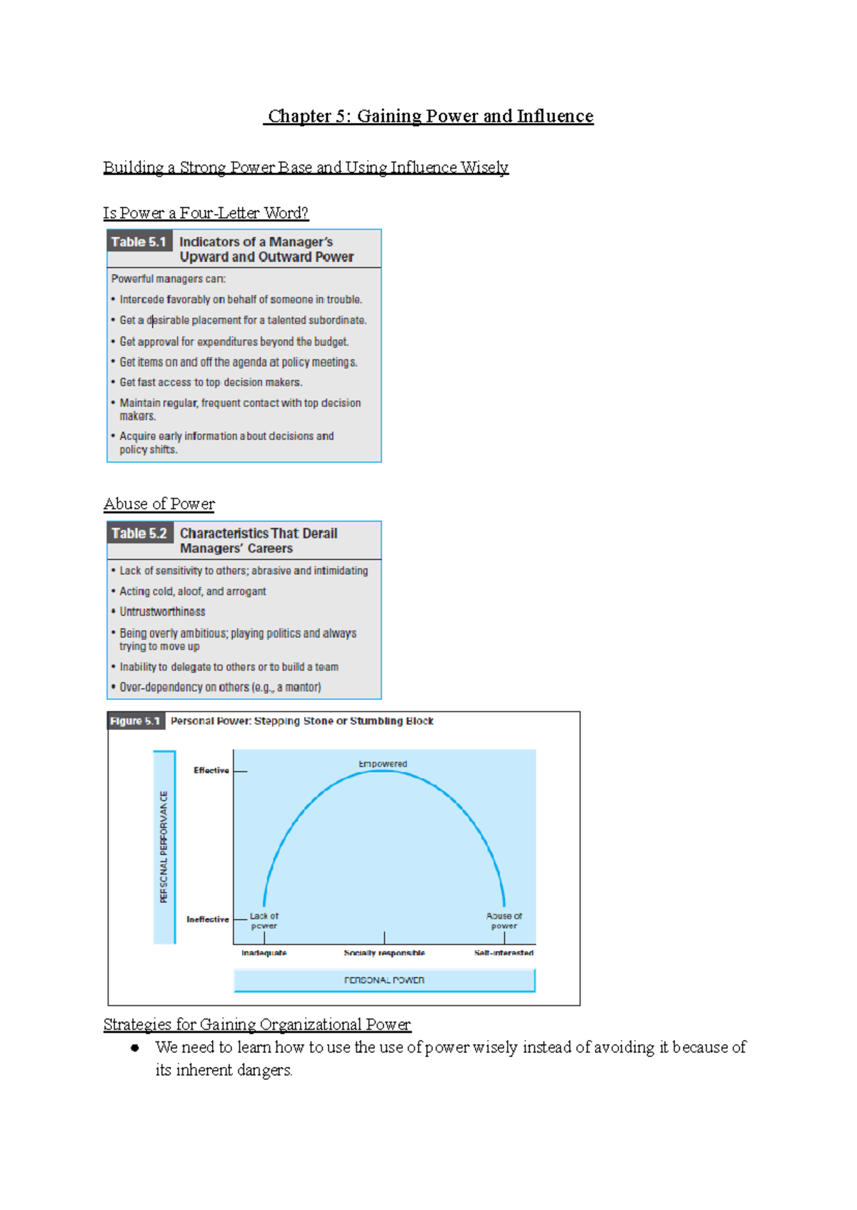 Chap 5 - chapter 5 of the course textbook outline - Chapter 5: Gaining ...