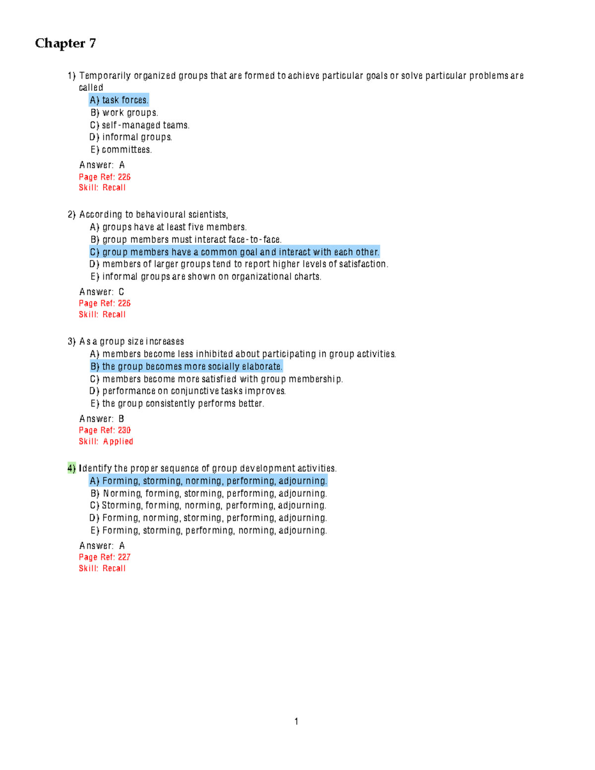 Chapter 7: Understanding Group Dynamics and Team Performance - Studocu