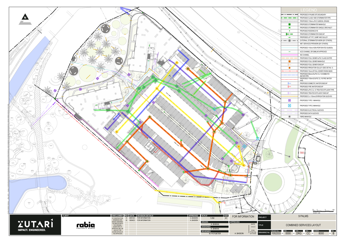 Asbuilts [B] Combined Services Layout (1423) - Copy - 7203 7202 7203 FO ...