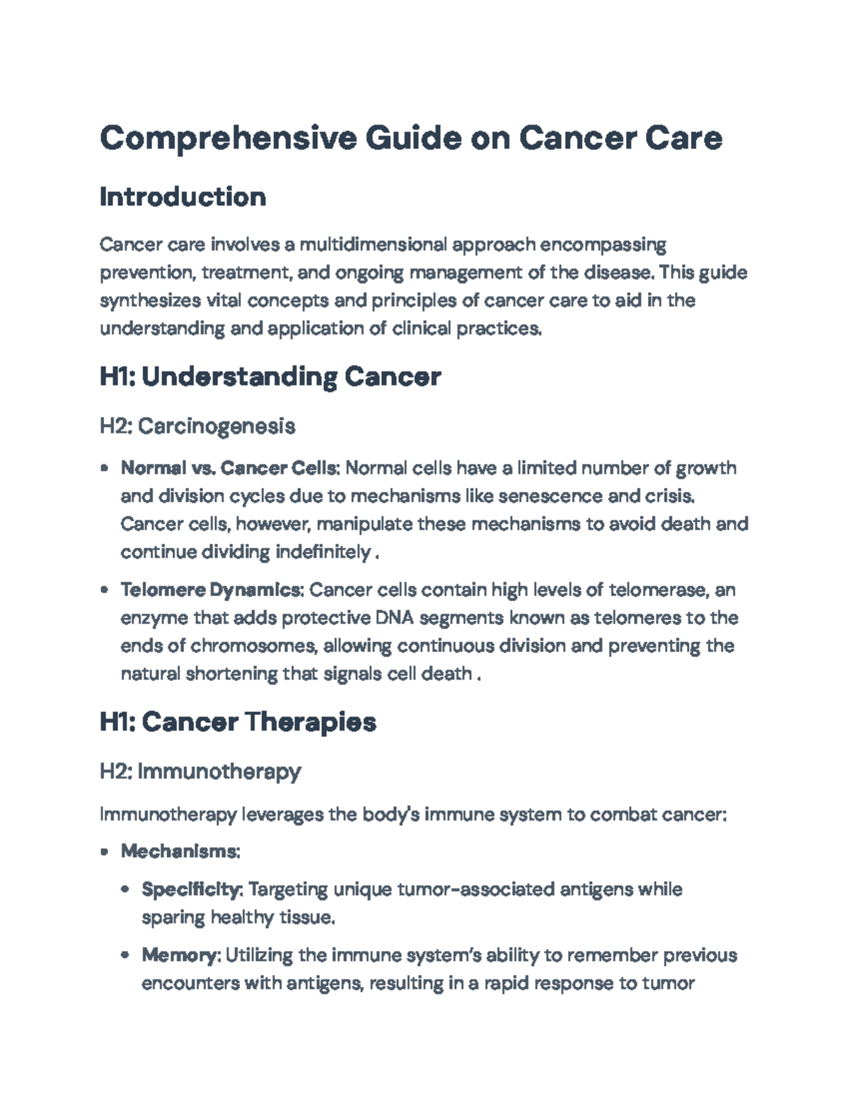 Cancer Care: Comprehensive Guide on Treatment, Ethics, and Survivorship ...