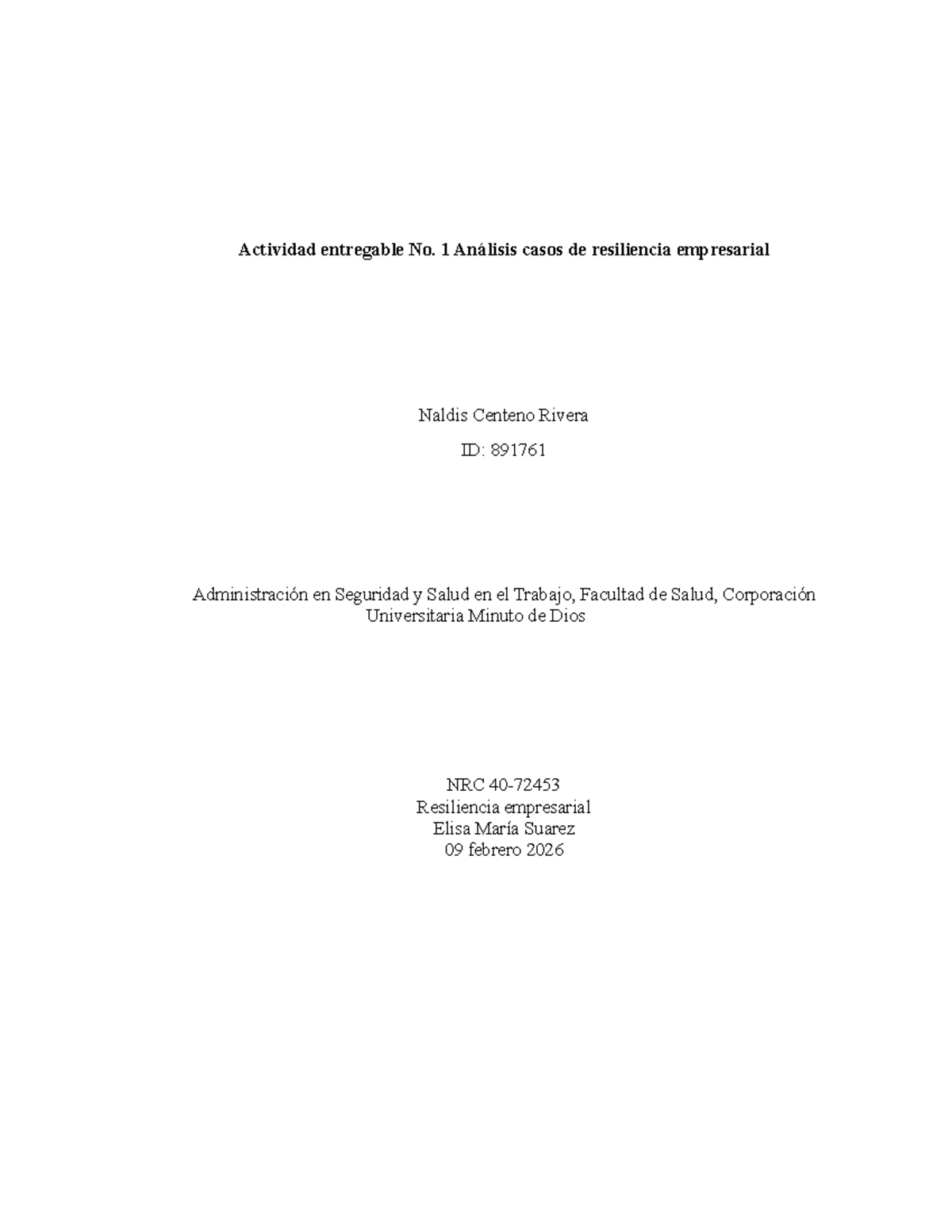 Entregable 1: Análisis de Casos de Resiliencia Empresarial en la ...