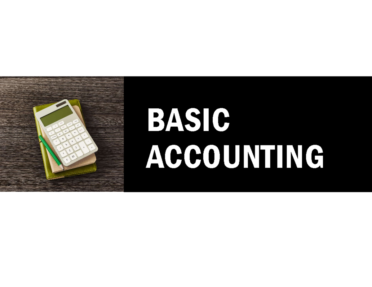 Basic Accounting - Demo 101 2021/2022 - BASIC ACCOUNTING WHAT’S HERE ...