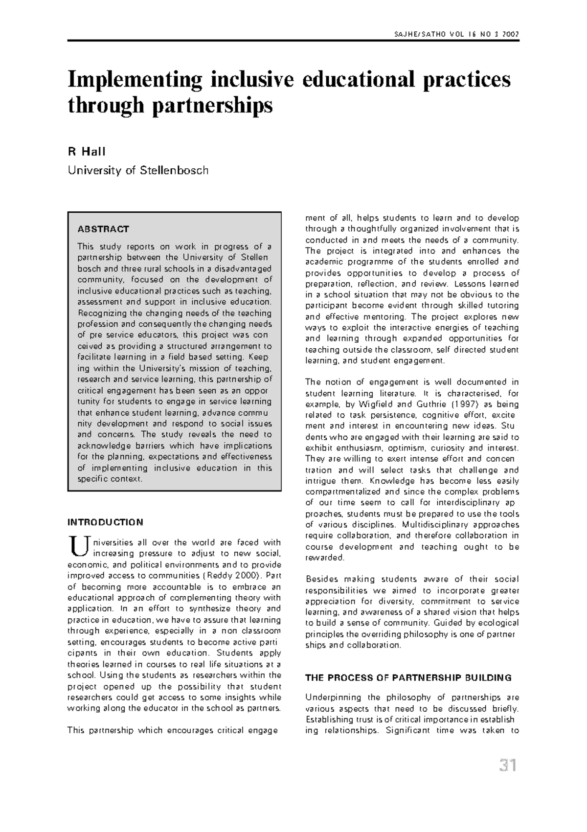 EJC36947 - Implementing Inclusive Education Practices: A Partnership ...