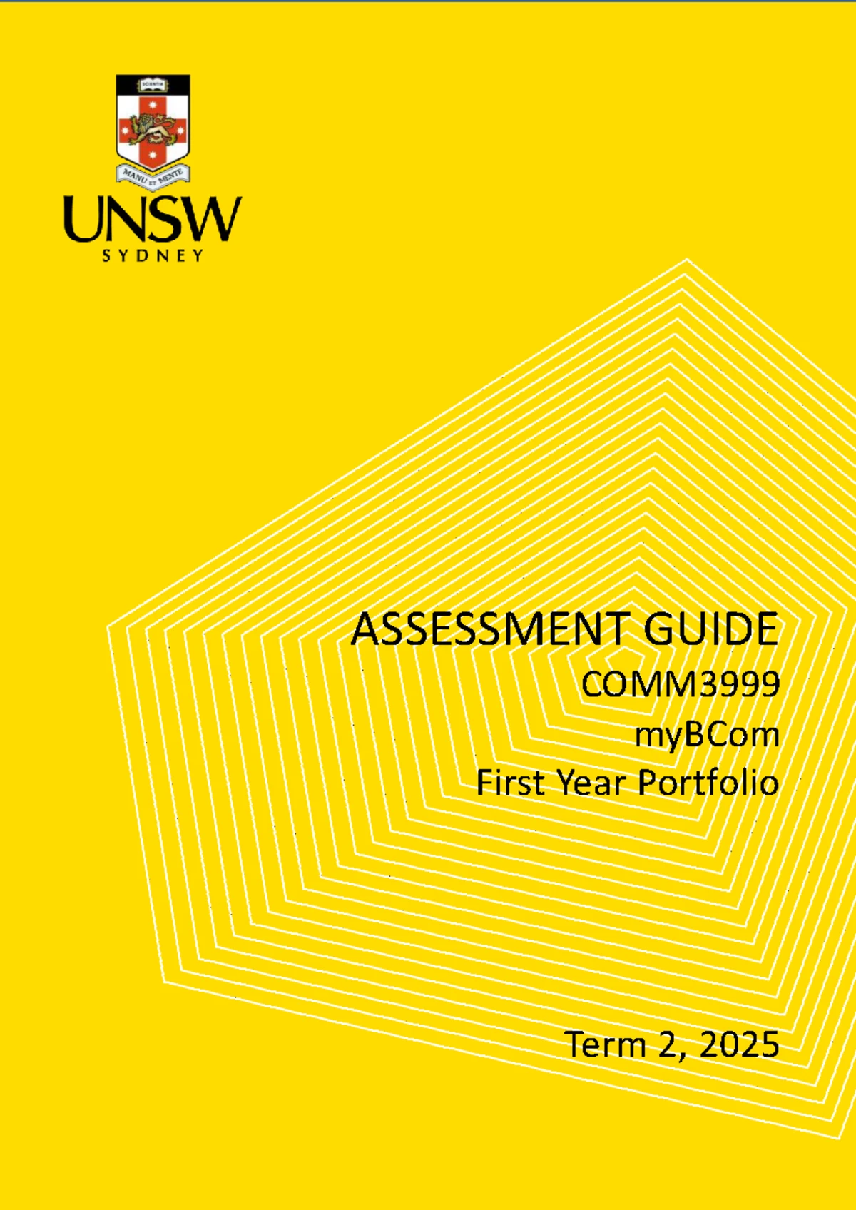 COMM0999 Term 1 2024 Course Outline: Multimodal Delivery at UNSW - Studocu