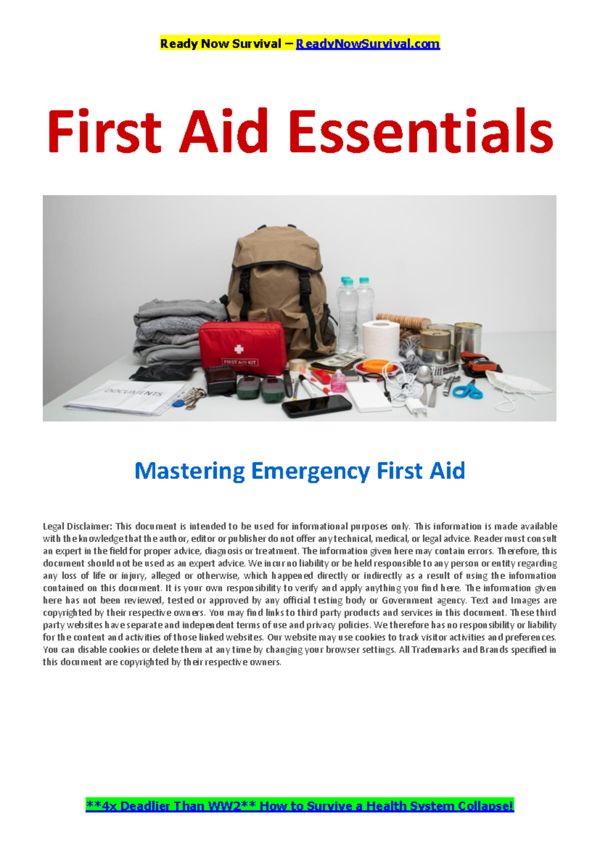 Emergency First Aid Essentials: A Guide to Life-Saving Skills - Studocu
