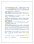 Minuta del Contrato de Trabajo a Término Indefinido en Colombia