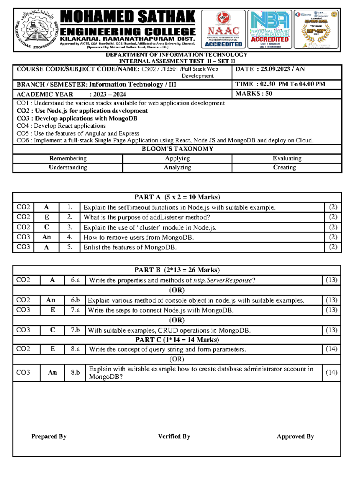 IT 3501 FSD Internal paper SET B - DEPARTMENT OF INFORMATION TECHNOLOGY ...