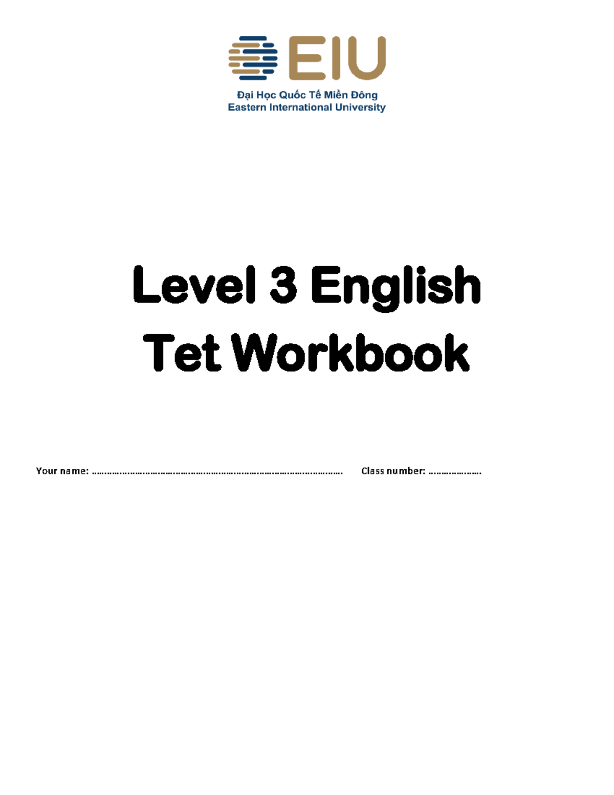 Level 3 English TET Workbook - Quarter 2 Vocabulary Practice - Studocu