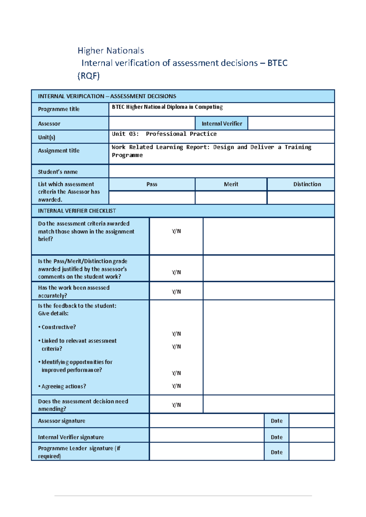 1148-1647581457556-Unit 03 - Professional Practice-Holistic Assignment ...