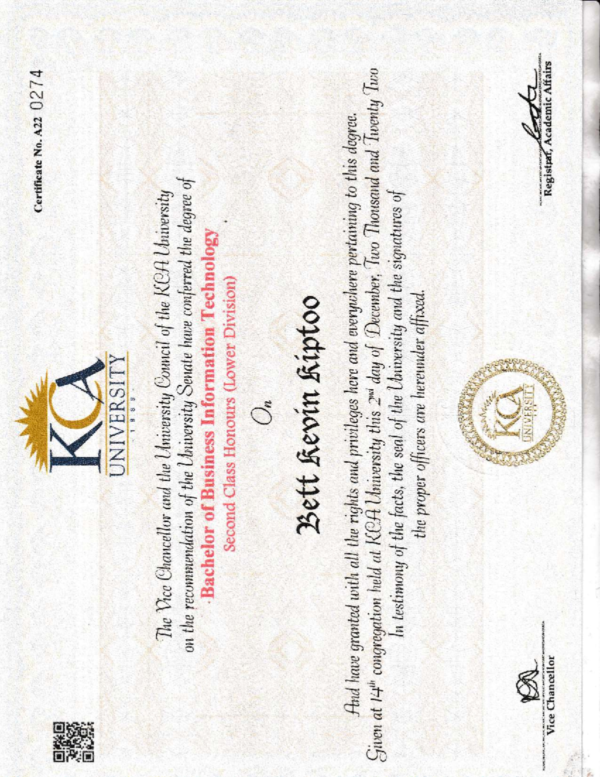 BBIT Degree CERT (3) compressed - Bachelor of business and information ...