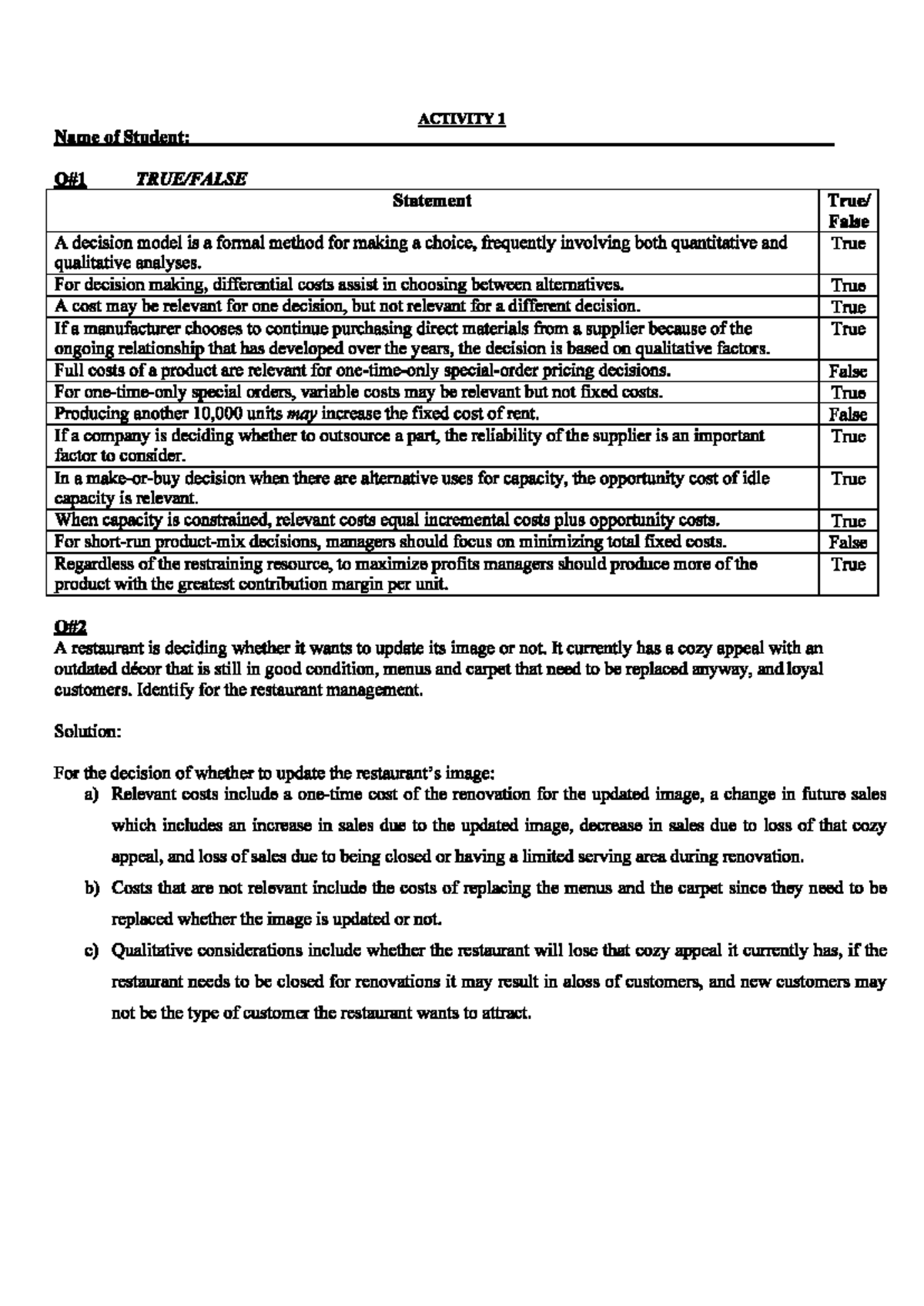 Assignment No. 1: Key Concepts and Guidelines - Studocu