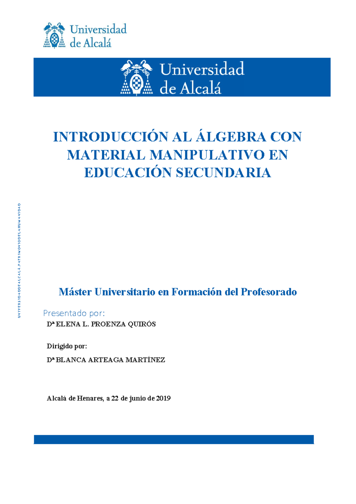 TFM Proenza Quirós 2019: Introducción al Álgebra con Material ...