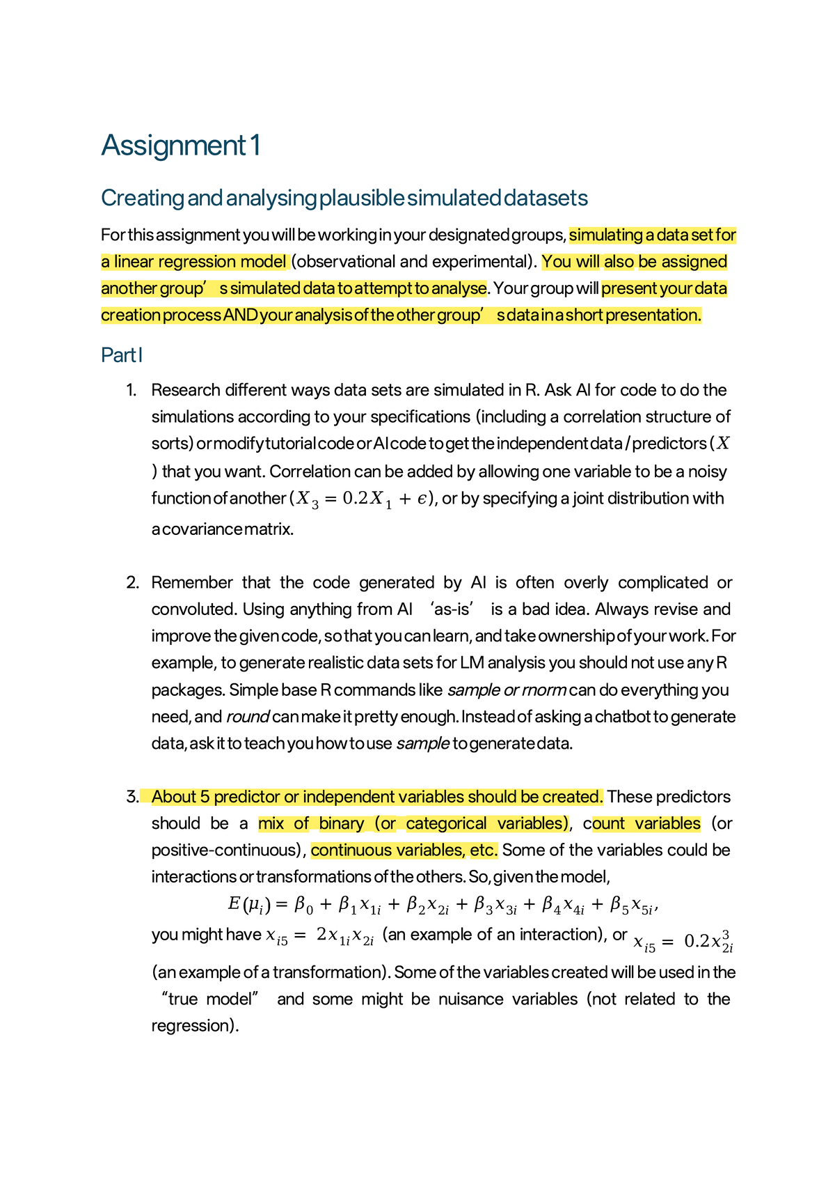 2026 Assignment 1 - Simulating and Analyzing Datasets for LMs - Studocu