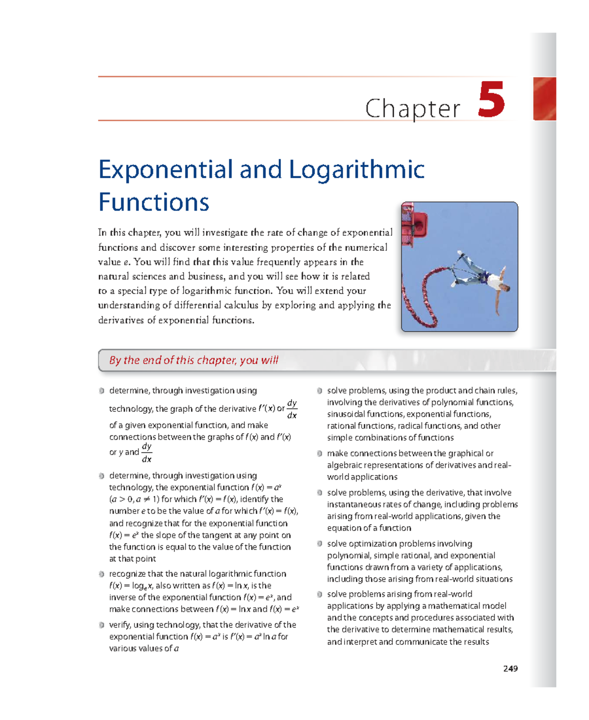 Chapter 5: Exponential & Logarithmic Functions (SE Reprint) - Studocu