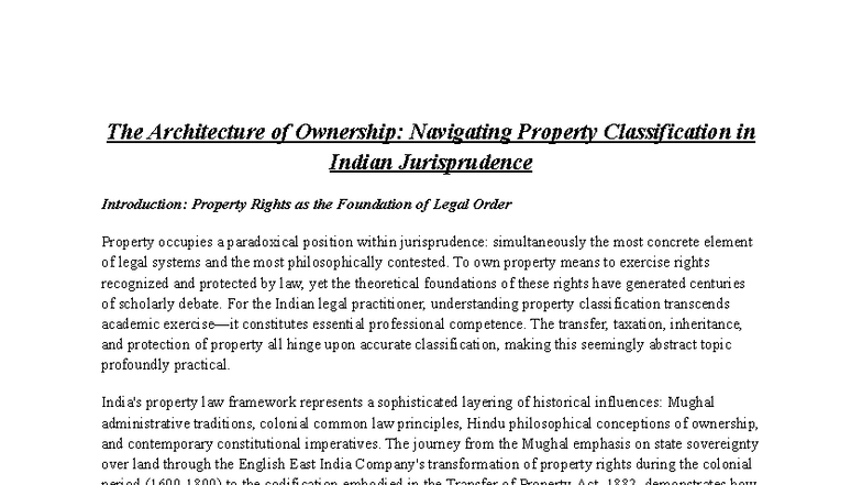 Types of property and its features - The Architecture of Ownership ...