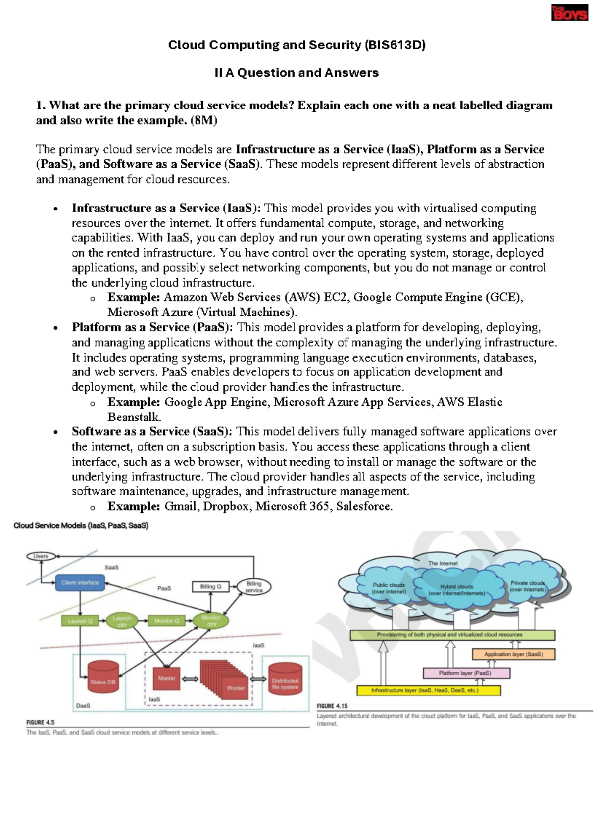 Cloud Computing & Security Overview: Key Concepts & Models (BIS613D ...