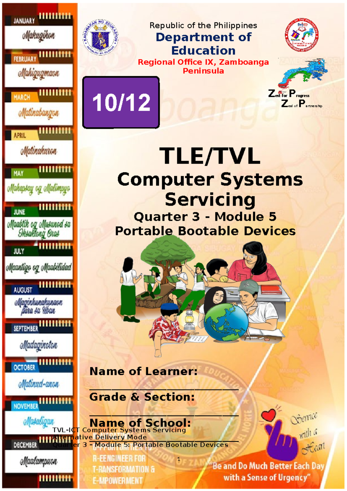 SHS-TVL ICT-CSS-Q3-M5: Understanding Portable Bootable Devices - Document Preview