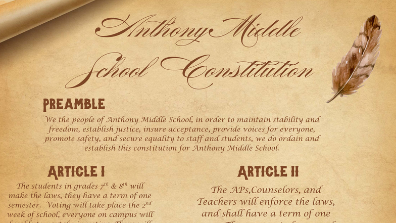 Anthony Middle School Constitution: Preamble and Articles Overview ...