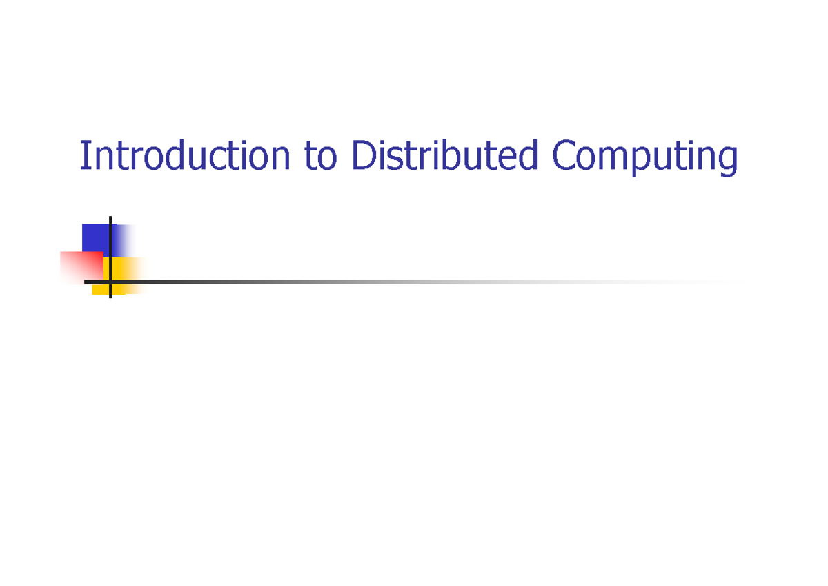 Introduction to Distributed Computing: Key Concepts and Challenges ...