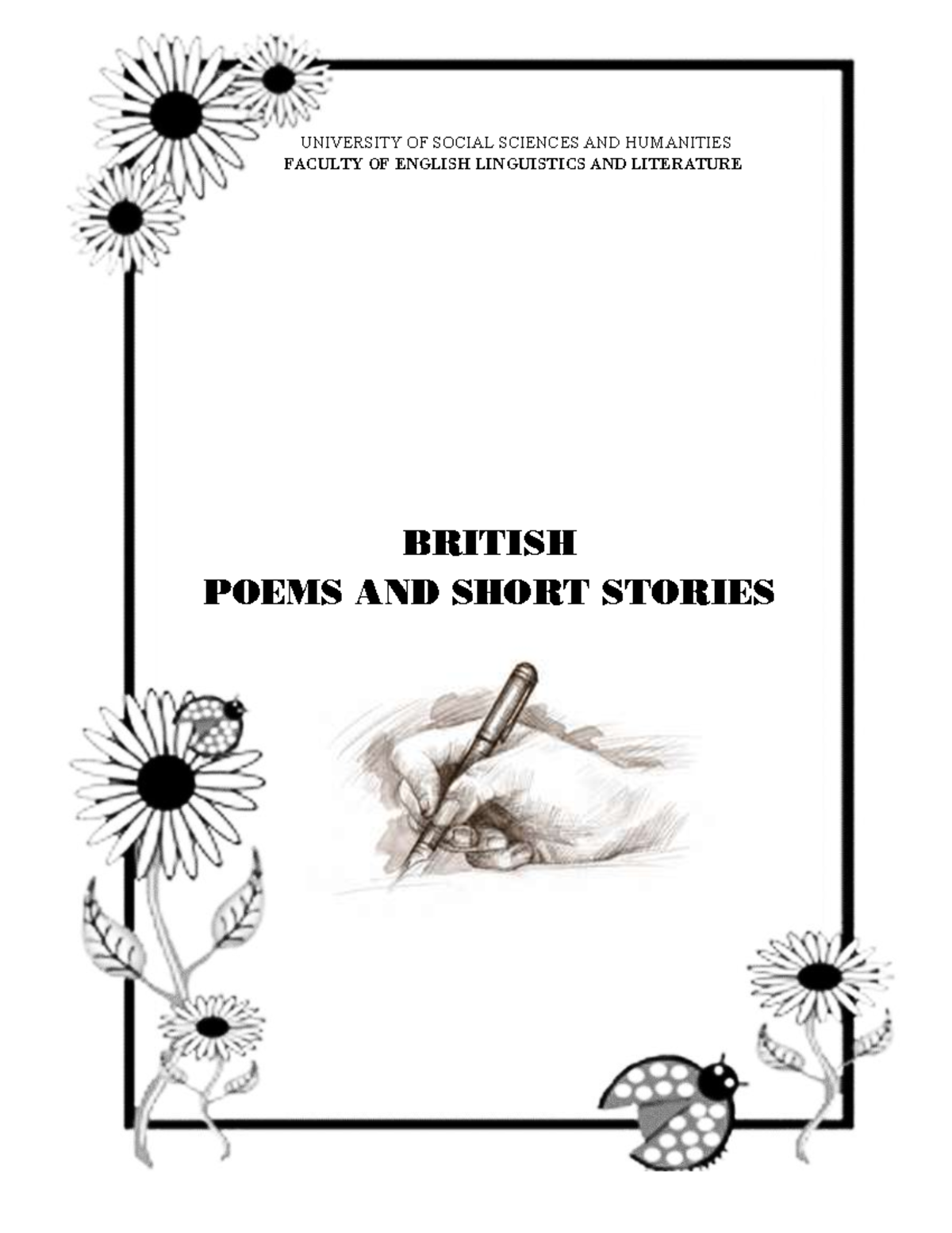 2024-Literary-Texts for British Poems and Short Stories - UNIVERSITY OF ...