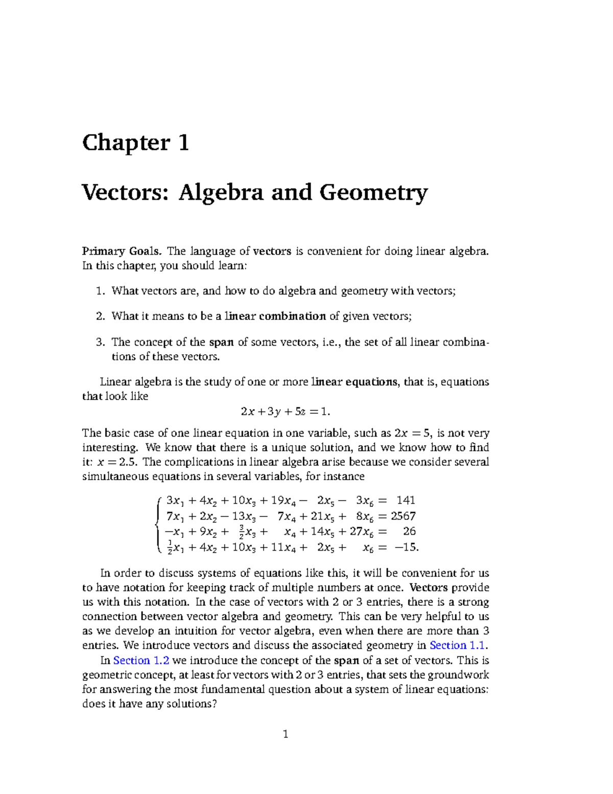 Ila-19-31 - this is textbook - Chapter 1 Vectors: Algebra and Geometry ...