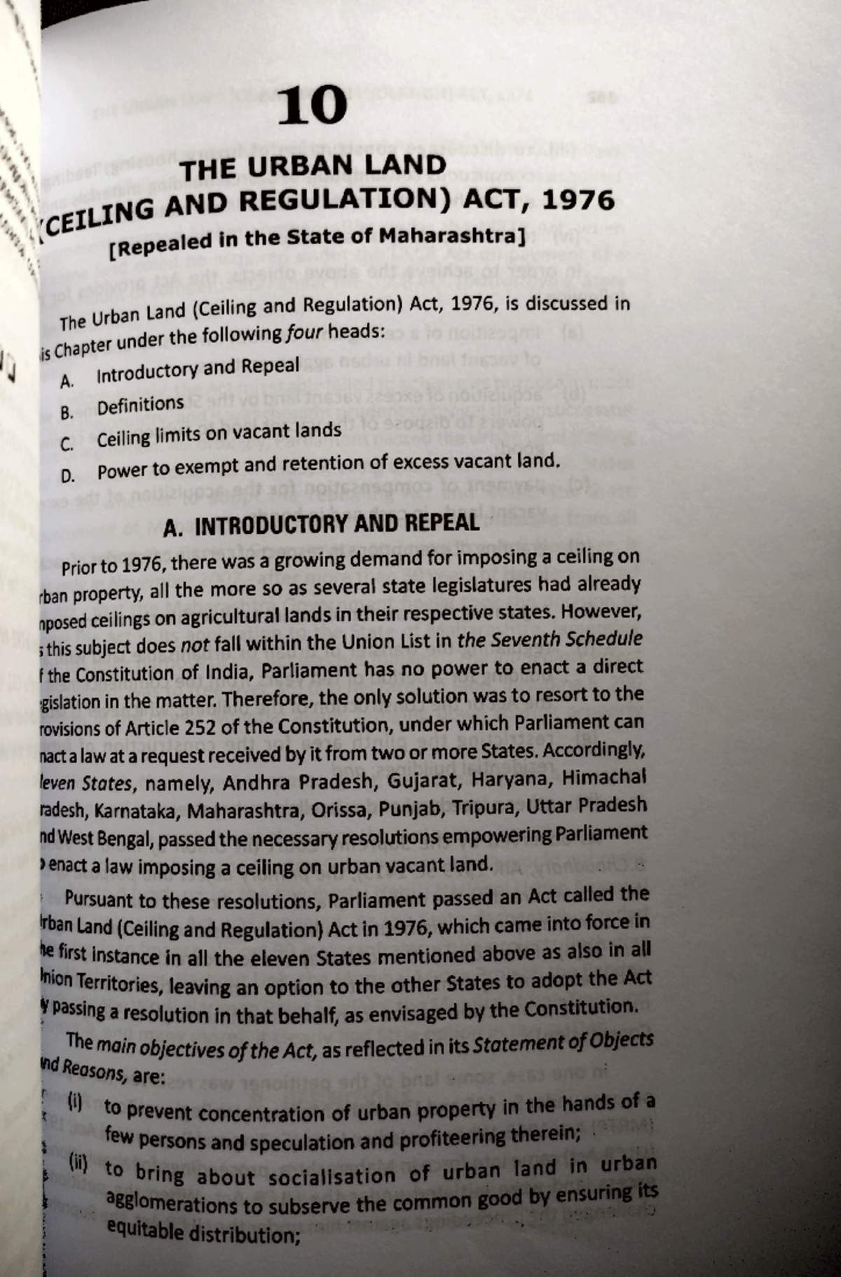 Ceiling Limit Under Urban Land Ceiling Act - Infoupdate.org