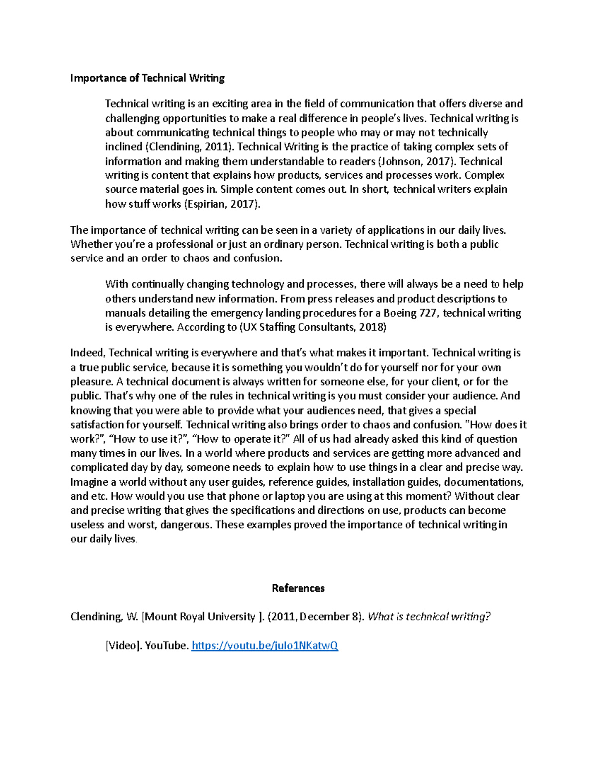 Importance of Technical Writing (ENG101): Understanding Its Role in ...