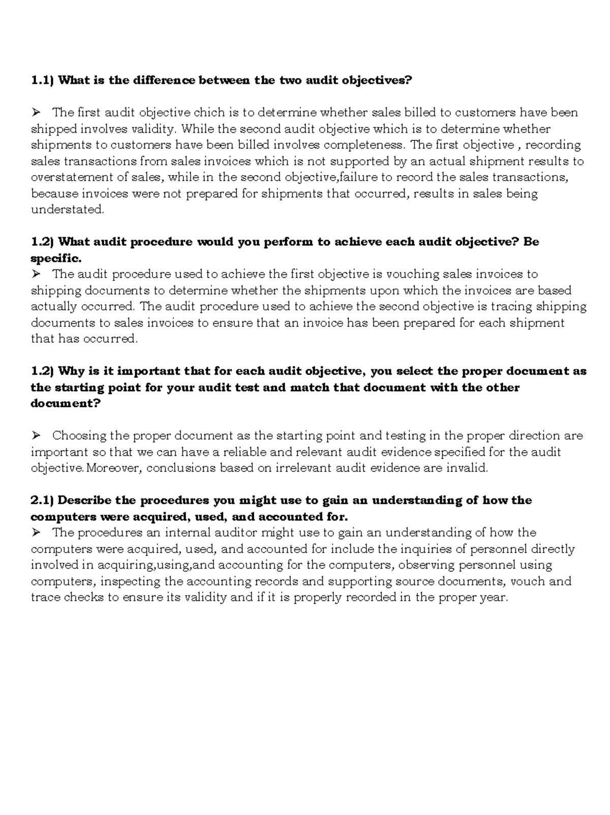 Audit 2: Key Objectives and Procedures for Effective Internal Auditing ...