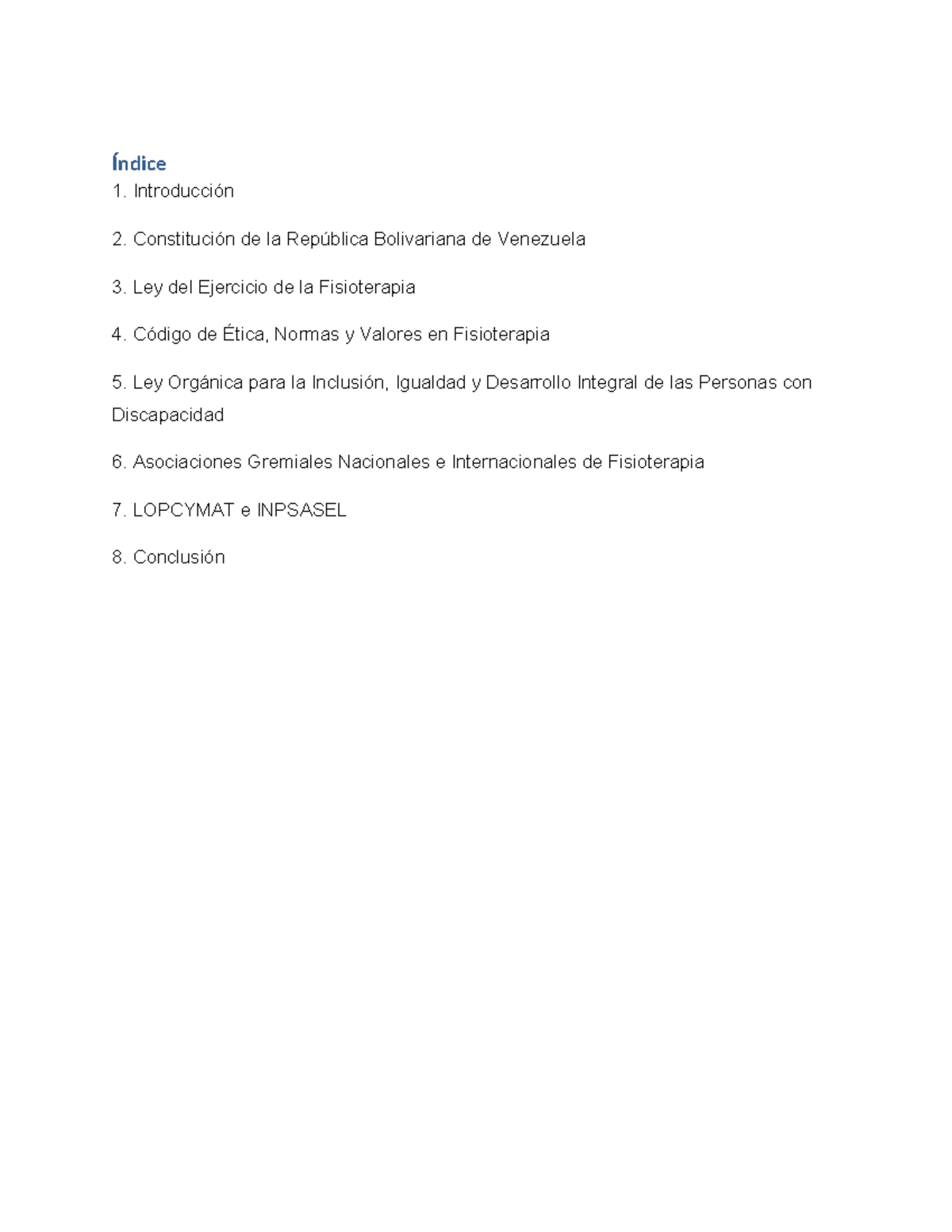 Fundamentos Legales de la Fisioterapia en Venezuela: Análisis y Normativas - Document Preview
