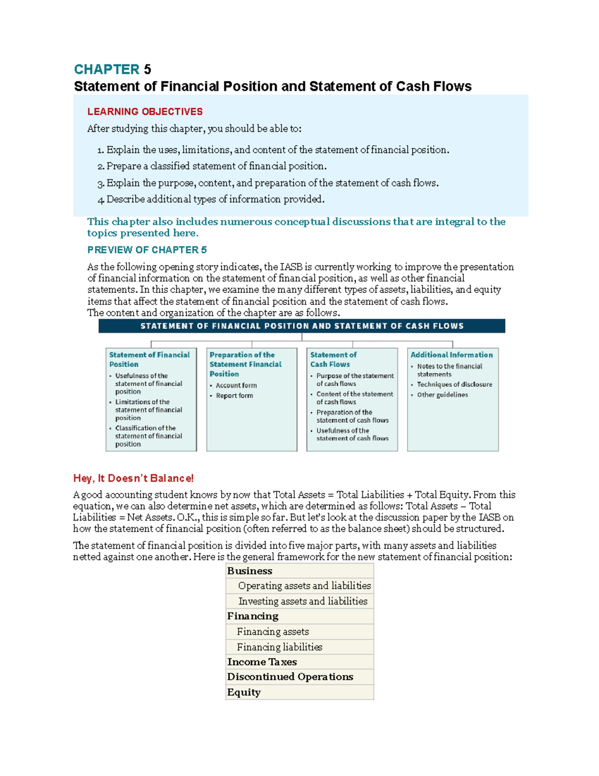 CH5 Statement of Financial Position & Cash Flows Overview - Bcthtc ...