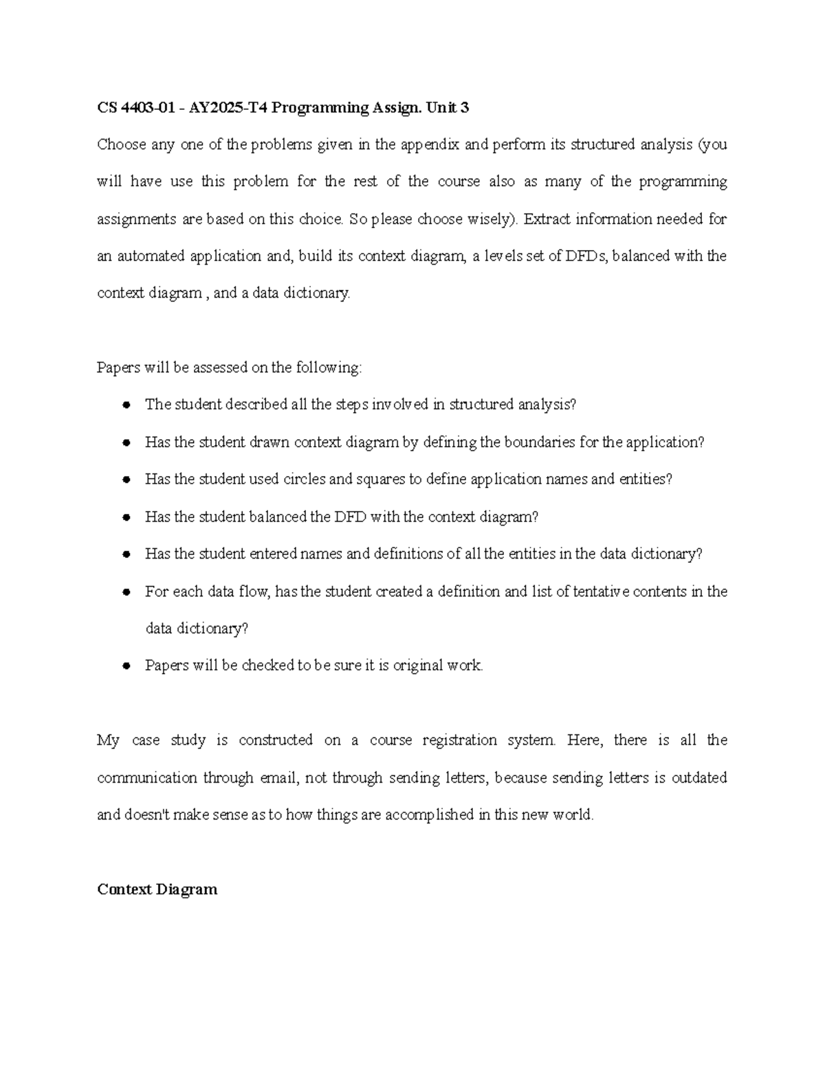 CS 4403-01 - AY2025-T4 Programming Assignment: Structured Analysis of ...