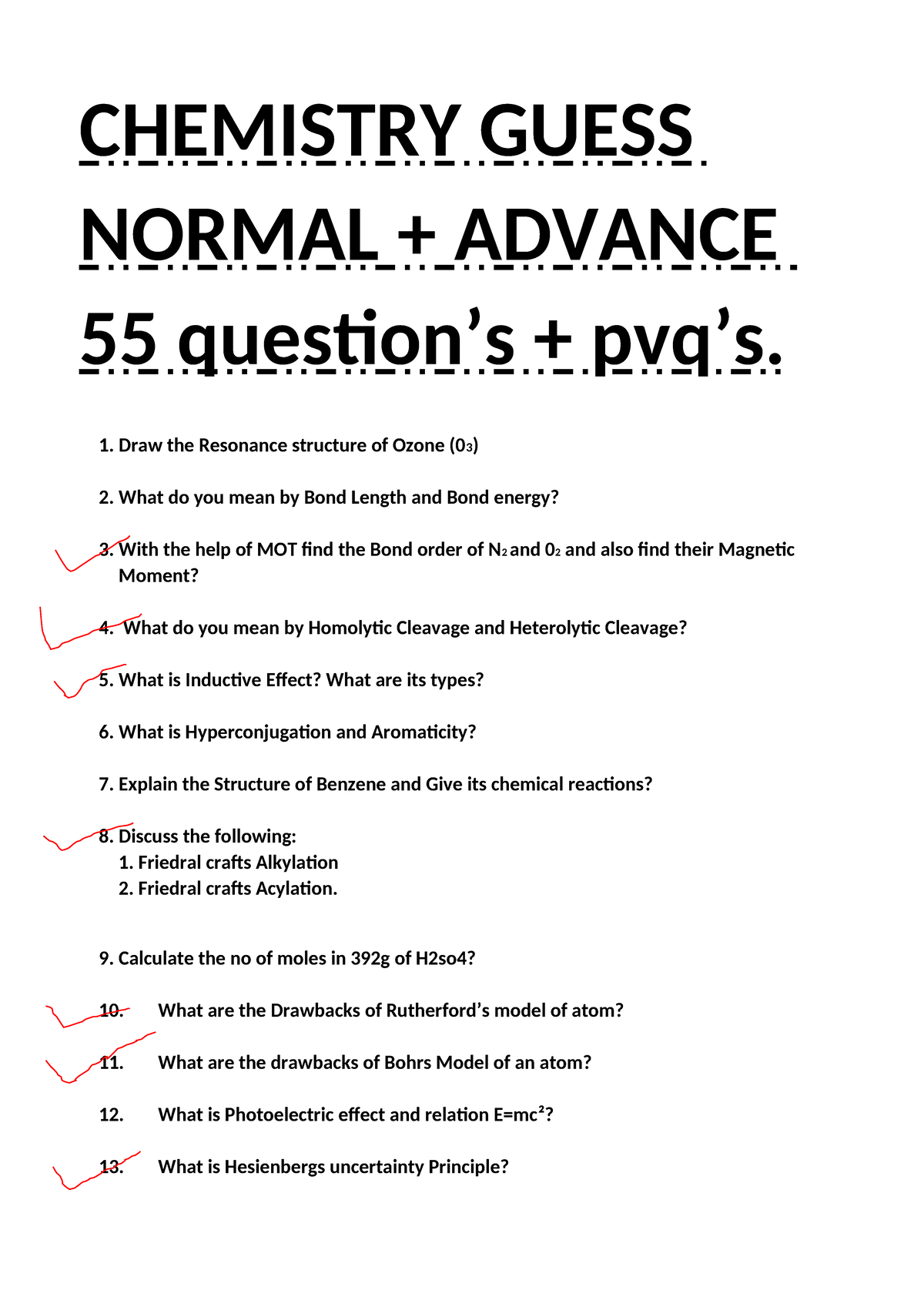CHEM 55 Final Exam Study Guide: Key Concepts & Questions - Studocu