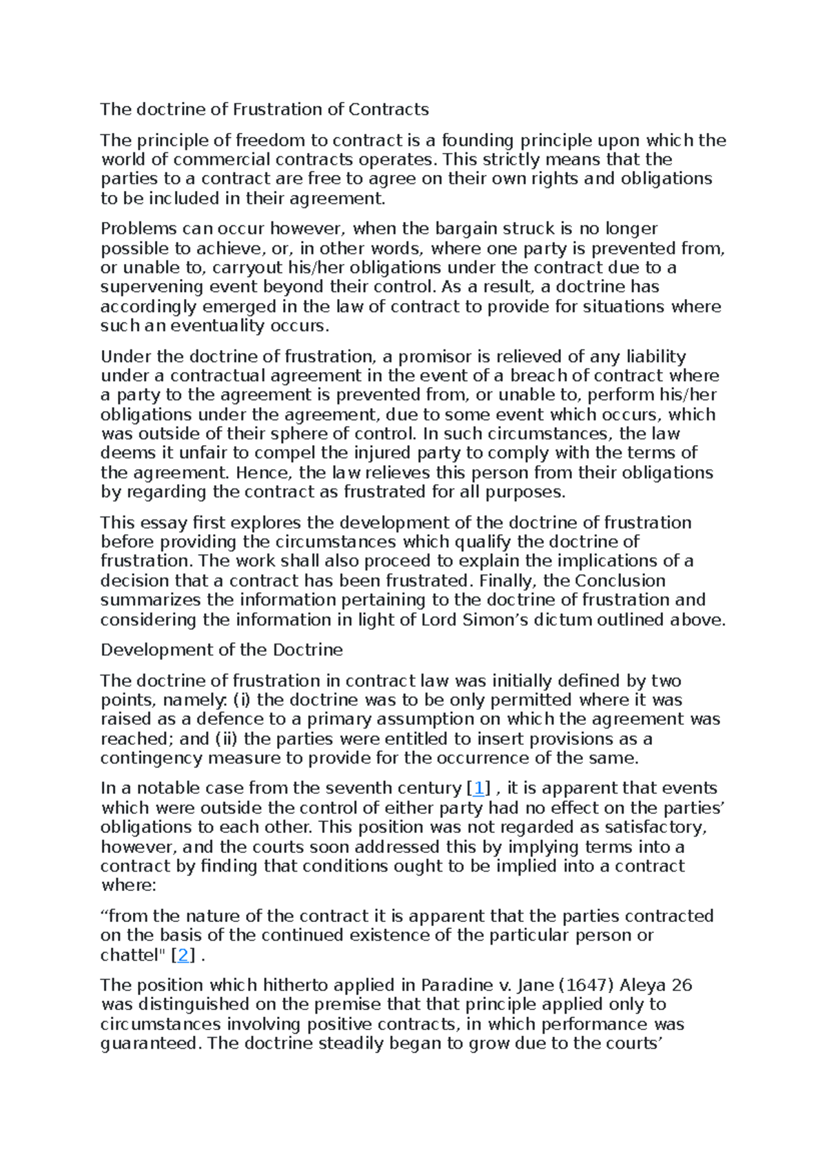 Law 101: Doctrine of Frustration in Contractual Obligations Explained ...