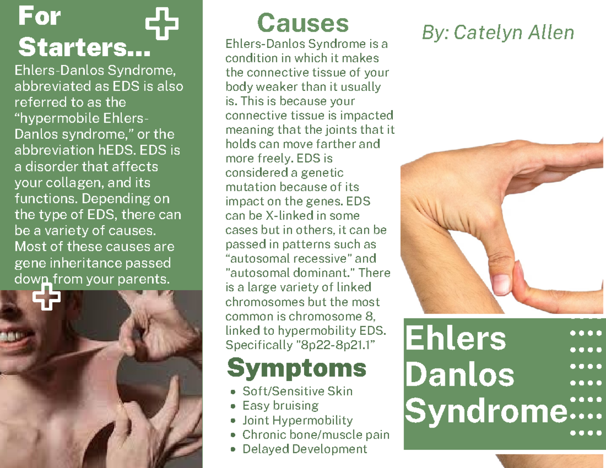 Ehlers-Danlos Syndrome (EDS): Causes and Symptoms Overview - Studocu