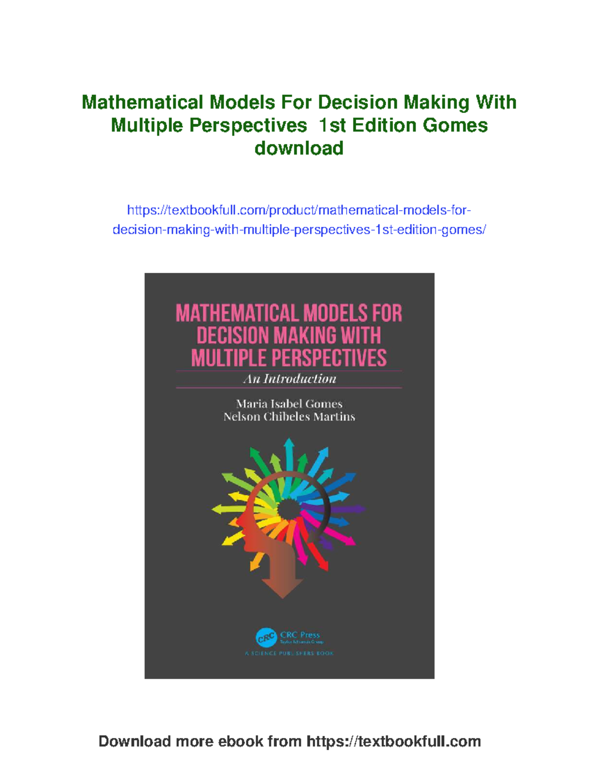 Mathematical Decision-Making Models: A Comprehensive Guide (1st Ed ...