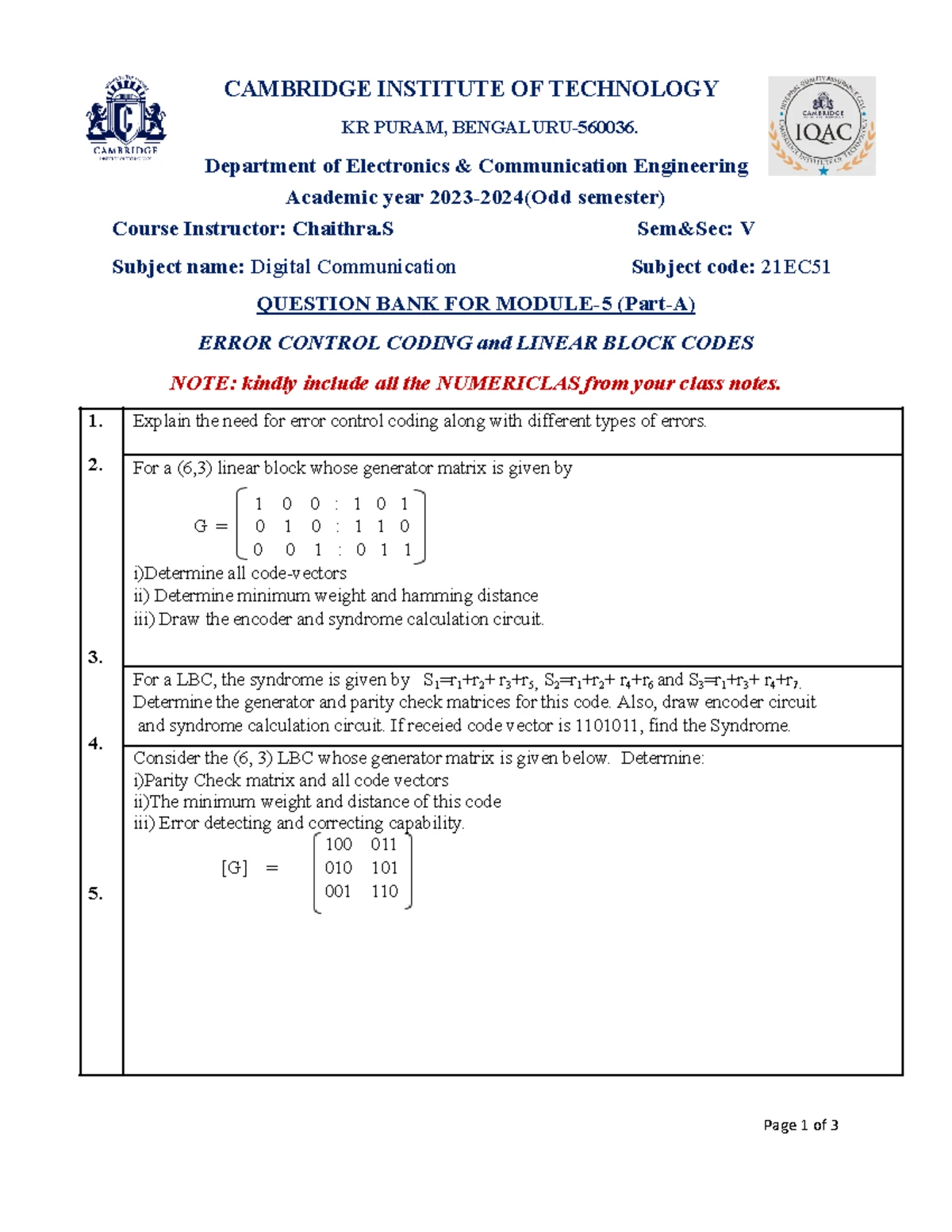 Satellite communication sjbit notes - Satellite Communication Subject ...
