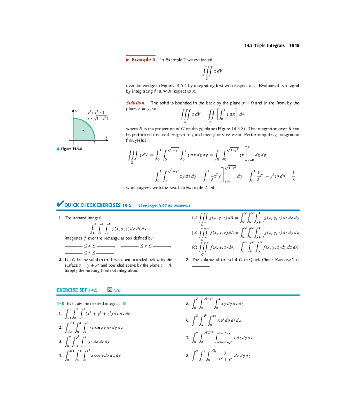 Calculus C14 Final Exam Notes: Triple Integrals & Examples - Studocu
