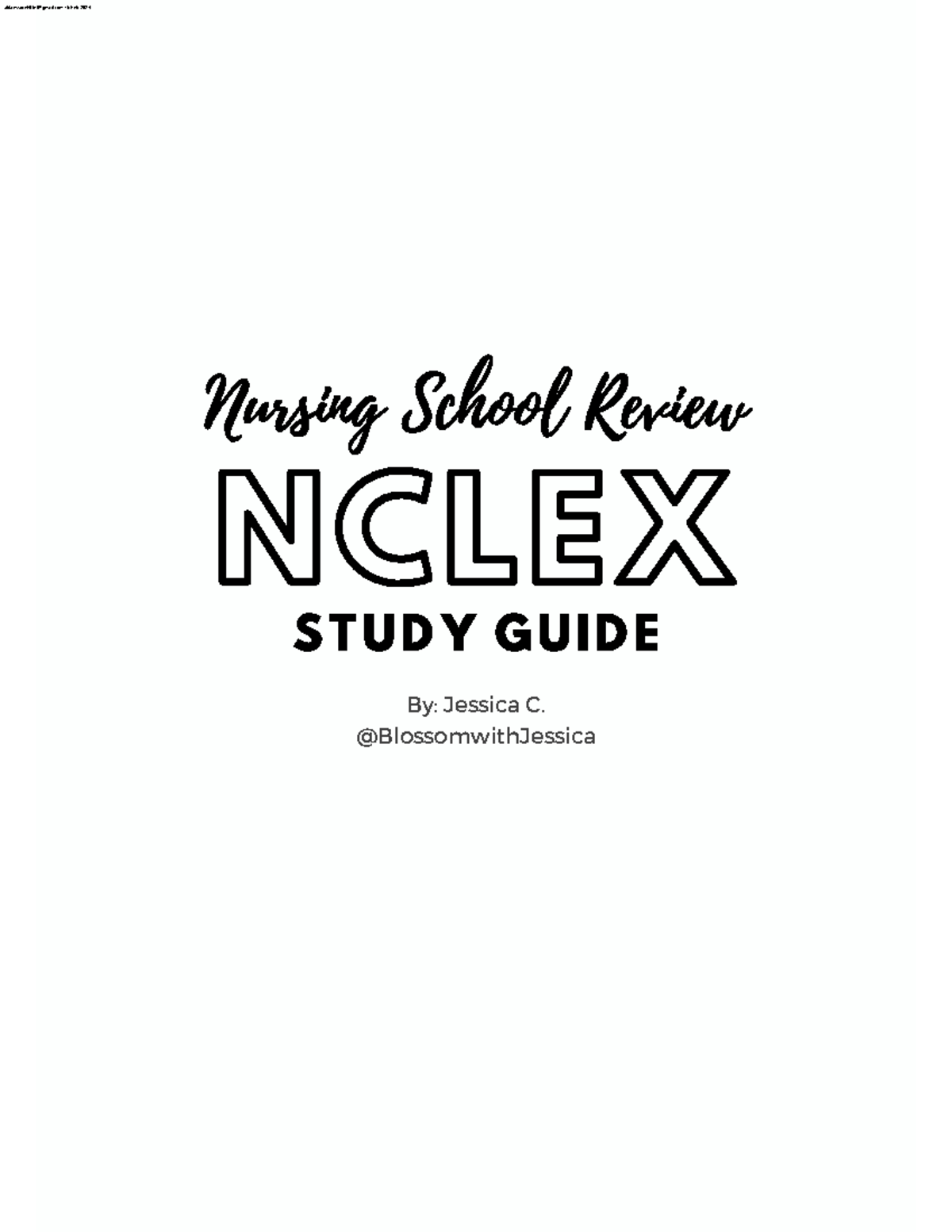 Final NCLEX Study Guide: Tips & Strategies for Success - Studocu
