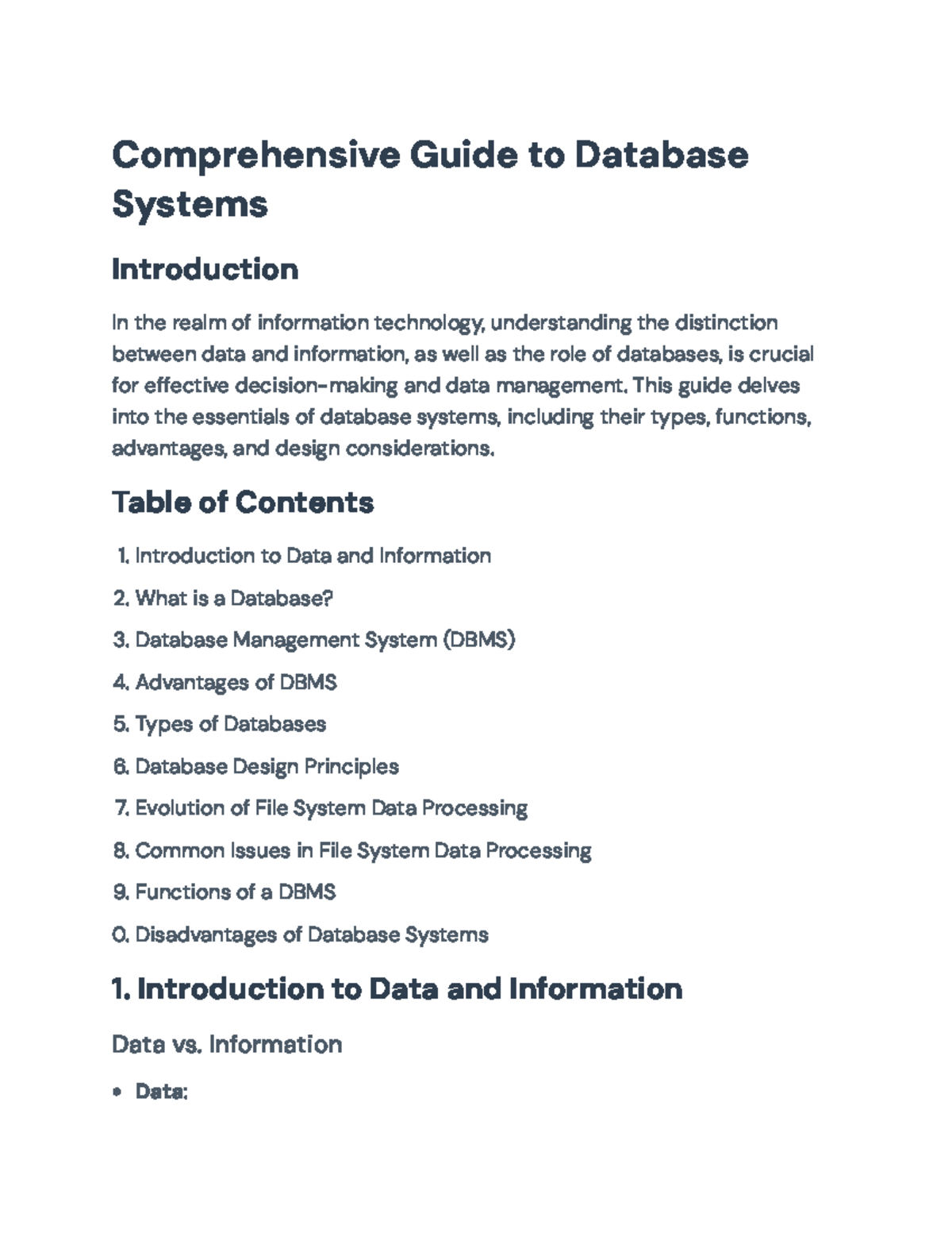 Comprehensive Guide to Database Systems for Effective Data Management ...