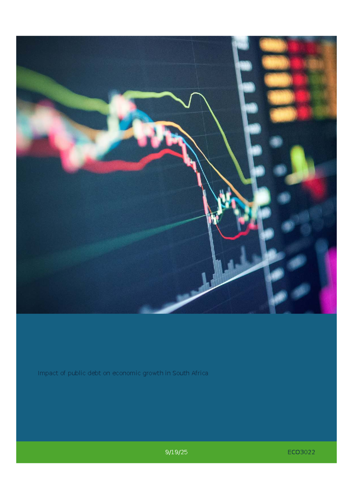 ECO3022: Impact of Public Debt on Economic Growth in South Africa - Studocu
