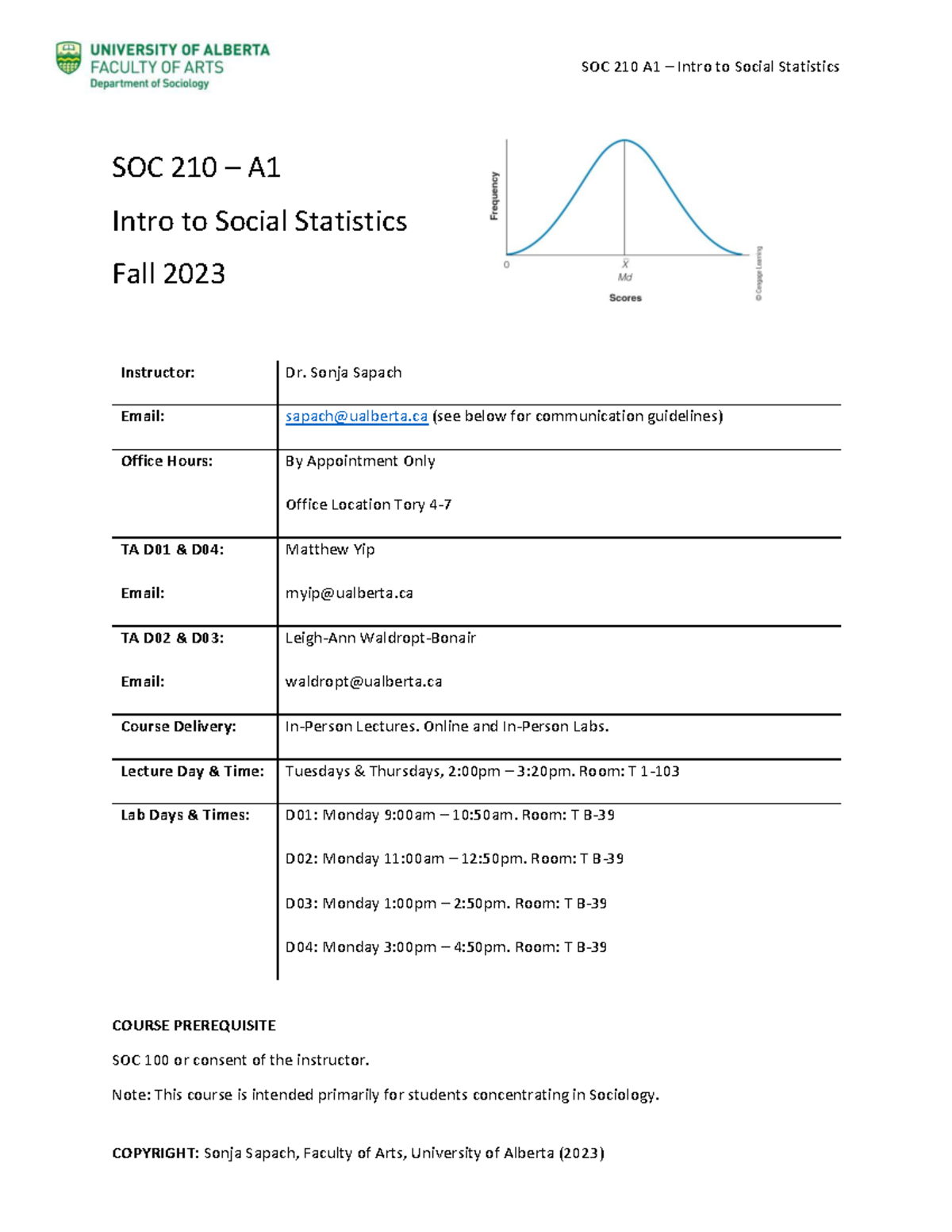 SOC 210 A1 Fall 2023 Lecture Notes on Intro to Social Statistics - Studocu