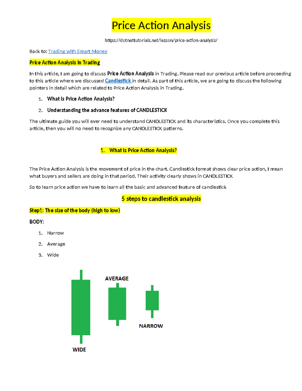 Price Action Analysis: Understanding Candlestick Patterns in Trading ...