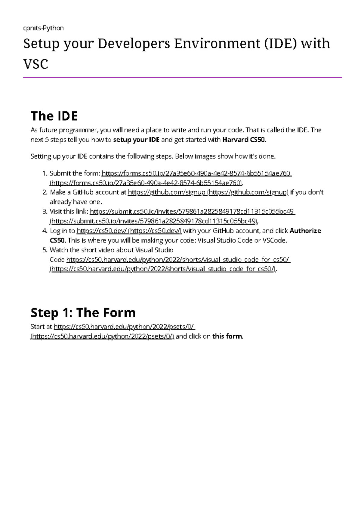 CS50 Setup Guide: Configuring Your IDE with Visual Studio Code ...