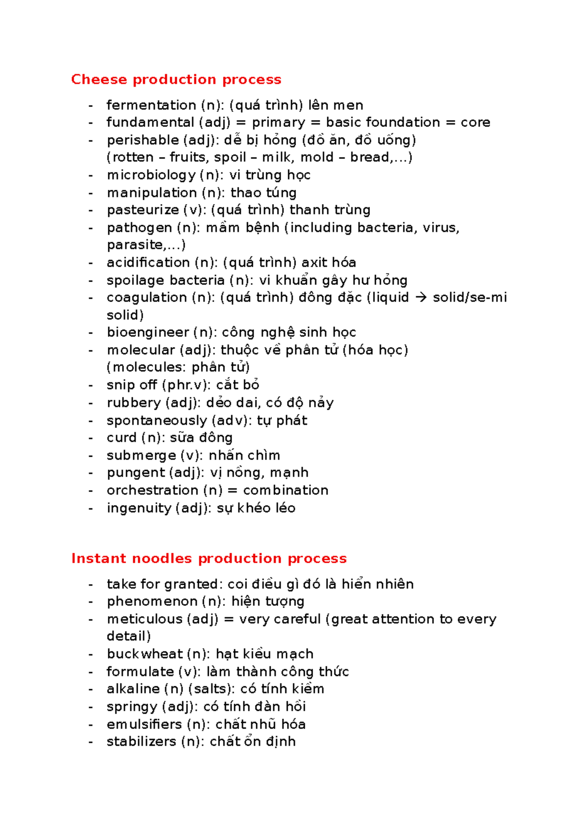 Cheese Production Process: Fermentation and Microbiology Insights - Studocu