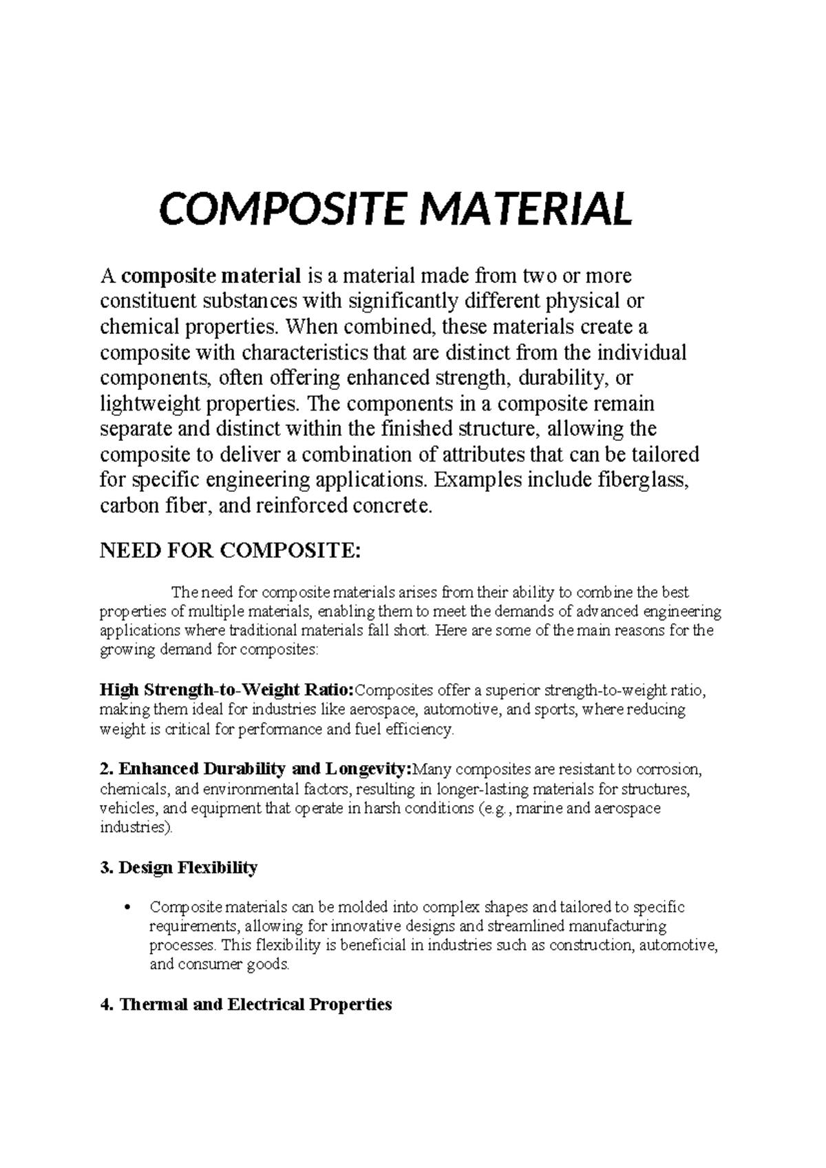 Composite Materials: Properties, Constituents, and Applications (ENG ...