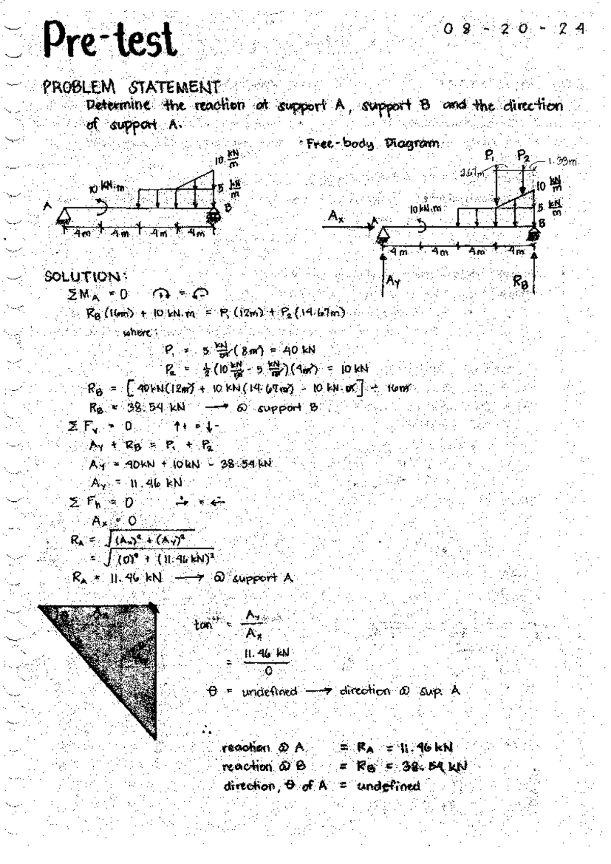 Structural Theory Notes: Reactions and Determinacy Analysis - Studocu