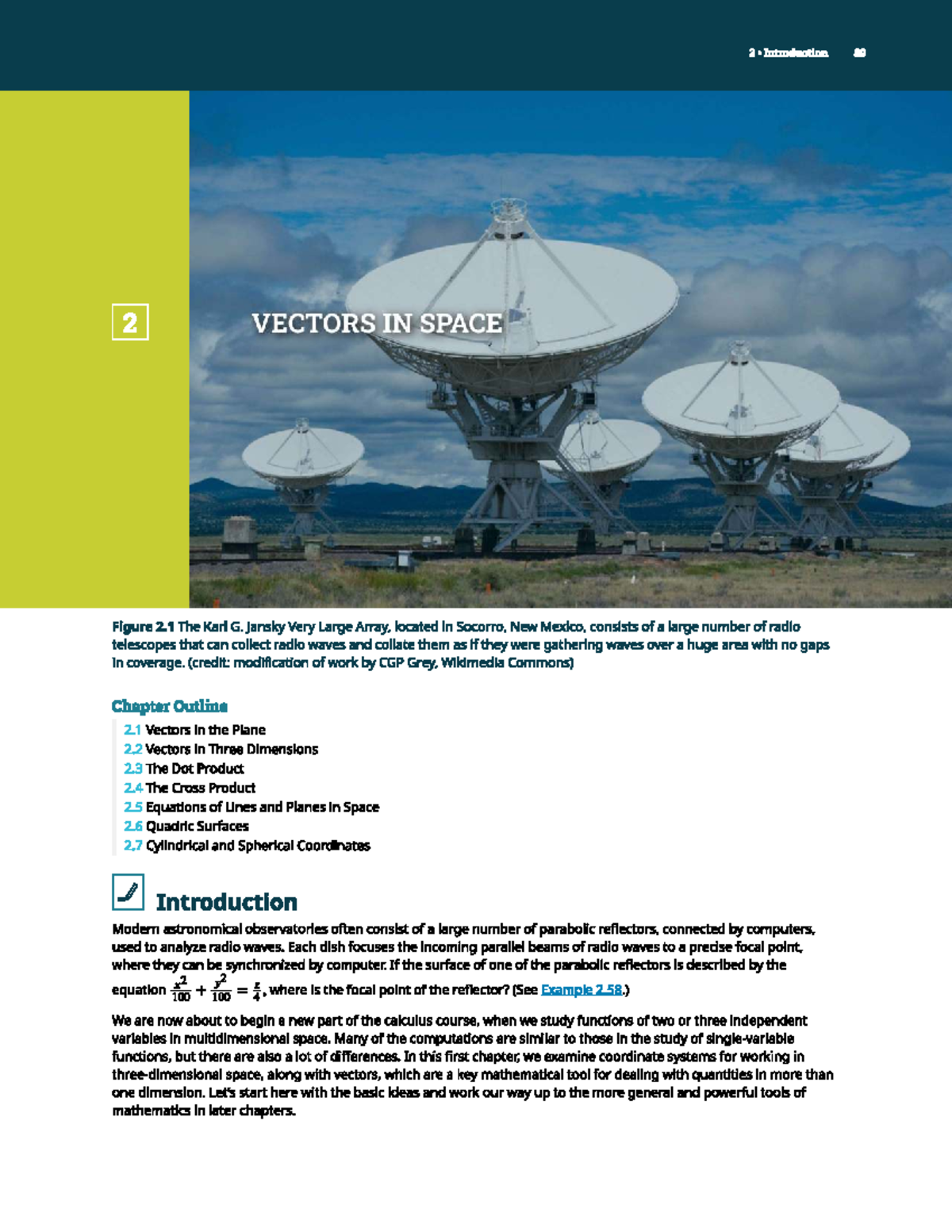Chapter on Vectors in Multidimensional Space - Studocu